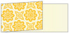 Morocco Yellow Fold Away Invitation 4 x 9 1/4 - 25/Pk