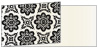 Morocco Black Fold Away Invitation 4 x 9 1/4 - 25/Pk