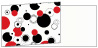 Disco Black-Red Fold Away Invitation 4 x 9 1/4 - 25/Pk