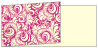 Nature Hot Pink Fold Away Invitation 4 x 9 1/4 - 25/Pk