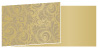 Nature Bronze Fold Away Invitation 4 x 9 1/4 - 25/Pk