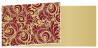 Nature Maroon Fold Away Invitation 4 x 9 1/4 - 25/Pk