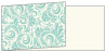 Nature Mellow Blue Fold Away Invitation 4 x 9 1/4 - 25/Pk