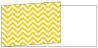 Chevron Bomble Bee Fold Away Invitation 4 x 9 1/4 - 25/Pk