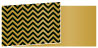Chevron Noir Fold Away Invitation 4 x 9 1/4 - 25/Pk