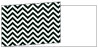 Chevron B&W Fold Away Invitation 4 x 9 1/4 - 25/Pk