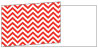 Chevron Rouge Fold Away Invitation 4 x 9 1/4 - 25/Pk