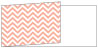 Chevron Ginger Fold Away Invitation 4 x 9 1/4 - 25/Pk