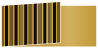 Stripe Noir Fold Away Invitation 4 x 9 1/4 - 25/Pk