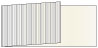 Stripe Grey Fold Away Invitation 4 x 9 1/4 - 25/Pk