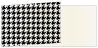 Houndstooth Black & White Fold Away Invitation 4 x 9 1/4 - 25/Pk