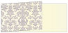 Victoria Grey Fold Away Invitation 4 x 9 1/4 - 25/Pk