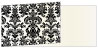 Victoria Black & White Fold Away Invitation 4 x 9 1/4 - 25/Pk