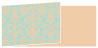 Victoria Tan Fold Away Invitation 4 x 9 1/4 - 25/Pk