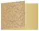 Floral Bronze Fold Away Invitation 5 x 7 - 25/Pk