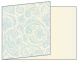 Paisley Blue Fold Away Invitation 5 x 7 - 25/Pk