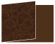 Paisley Chocolate Fold Away Invitation 5 x 7 - 25/Pk