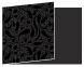 Peacock Black Fold Away Invitation 5 x 7 - 25/Pk