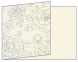 Rose Silver Fold Away Invitation 5 x 7 - 25/Pk