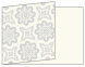 Morocco Silver Fold Away Invitation 5 x 7 - 25/Pk