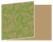 Renaissance Green Fold Away Invitation 5 x 7 - 25/Pk