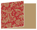 Renaissance Red Fold Away Invitation 5 x 7 - 25/Pk