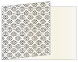 Rococo Black Fold Away Invitation 5 x 7 - 25/Pk