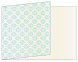 Rococo Aqua Fold Away Invitation 5 x 7 - 25/Pk