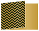 Chevron Noir Fold Away Invitation 5 x 7 - 25/Pk