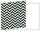 Chevron B&W Fold Away Invitation 5 x 7 - 25/Pk