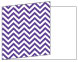 Chevron Amethyst Fold Away Invitation 5 x 7 - 25/Pk