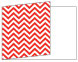 Chevron Rouge Fold Away Invitation 5 x 7 - 25/Pk