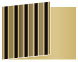 Stripe Black Fold Away Invitation 5 x 7 - 25/Pk