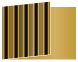 Stripe Noir Fold Away Invitation 5 x 7 - 25/Pk