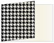 Houndstooth Black & White Fold Away Invitation 5 x 7 - 25/Pk