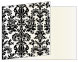 Victoria Black & White Fold Away Invitation 5 x 7 - 25/Pk