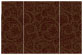 Paisley Chocolate Gate Fold Invitation Style A (5 x 7) - 10/Pk