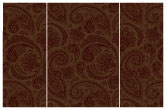 Paisley Chocolate Gate Fold Invitation Style A (5 x 7) - 10/Pk