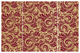 Nature Maroon Gate Fold Invitation Style A (5 x 7) - 10/Pk