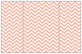 Chevron Ginger Gate Fold Invitation Style A (5 x 7) - 10/Pk