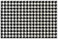 Houndstooth Black & White Gate Fold Invitation Style A (5 x 7) - 10/Pk