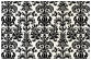 Victoria Black & White Gate Fold Invitation Style A (5 x 7) - 10/Pk