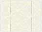 Floral Grey Gate Fold Invitation Style B (5 1/4 x 7 3/4) - 10/Pk