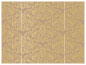 Floral Bronze Gate Fold Invitation Style B (5 1/4 x 7 3/4) - 10/Pk