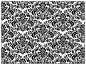 Floral Black Gate Fold Invitation Style B (5 1/4 x 7 3/4) - 10/Pk
