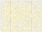 Paisley Yellow Gate Fold Invitation Style B (5 1/4 x 7 3/4) - 10/Pk