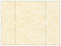 Paisley Gold Gate Fold Invitation Style B (5 1/4 x 7 3/4) - 10/Pk
