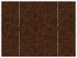 Paisley Chocolate Gate Fold Invitation Style B (5 1/4 x 7 3/4) - 10/Pk
