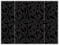 Peacock Black Gate Fold Invitation Style B (5 1/4 x 7 3/4) - 10/Pk