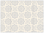 Morocco Silver Gate Fold Invitation Style B (5 1/4 x 7 3/4) - 10/Pk